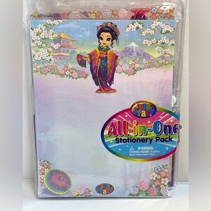 Lisa Frank All-in-One stationary Geisha pack includes stickers, envelopes,